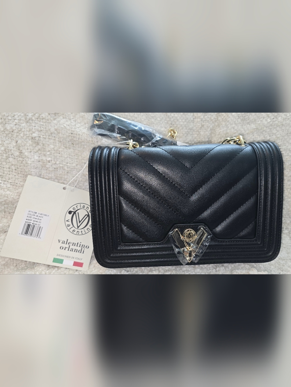 Valentino Orlandi Chevron Crossbody bag